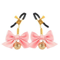 Women Faux Body Clip Jewelry Body Chain Bow Bell Body Clamps Non Piercing Clip on Body Chain for Women