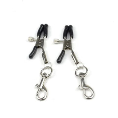 1 Pair Metal Bondage Nipple Clamps Chain Nipple Clips Labia Clamps Slave BDSM Women Toys Adult Sex Games Vagina Labia Spreader