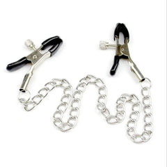 1 Pair Metal Bondage Nipple Clamps Chain Nipple Clips Labia Clamps Slave BDSM Women Toys Adult Sex Games Vagina Labia Spreader