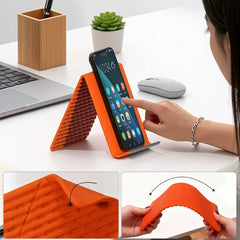 Portable Foldable Silicone Phone Holder Bendable Freely into Any Shape Multi-Angle Adjustable Stand for Mobile Phone