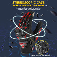 Summer Breathable Full Finger Motorcycle Gloves Non-slip Wear-resistant Motocross Racing Gloves Touch Screen Moto Biker Gloves