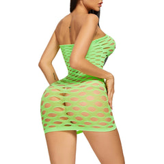 Colors Sexy Lingerie Dress Hot Women Sexy Underwear Hollow Mesh Costumes Body Stockings Women Intimates Porno Teddy Mini Dress