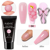 30g Non-Stick Hand Extension Nail Gel Clear White Pink Colors Solid Hard Gel For Building Nails 3D Carving UV Gel For Manicure