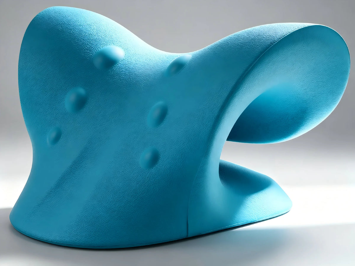 Cervical Neck Traction Pillow - Ergonomic Neck Stretcher for Pain Relief & Spine Alignment, Portable Neck Relaxer for Home