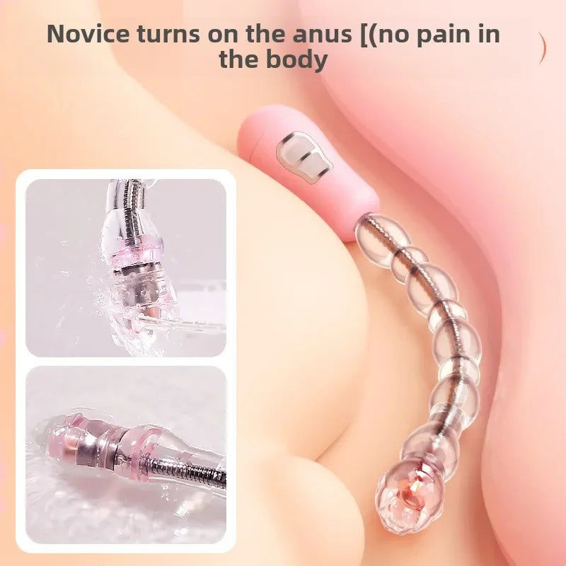 Electric Anal Plug Prostate Massager Anal Pull Beads Ass Vibrator Dildo G-Spot  Vaginal Stimulator Male Female Masturbator