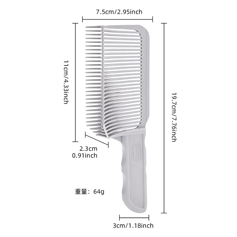 Hair Cutting Combs Professional Barber Clipper Blending Flat Top Hair Cutting Comb for Men Fading Comb Salon Styling Tool