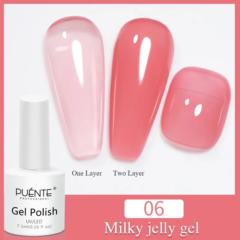30g Non-Stick Hand Extension Nail Gel Clear White Pink Colors Solid Hard Gel For Building Nails 3D Carving UV Gel For Manicure