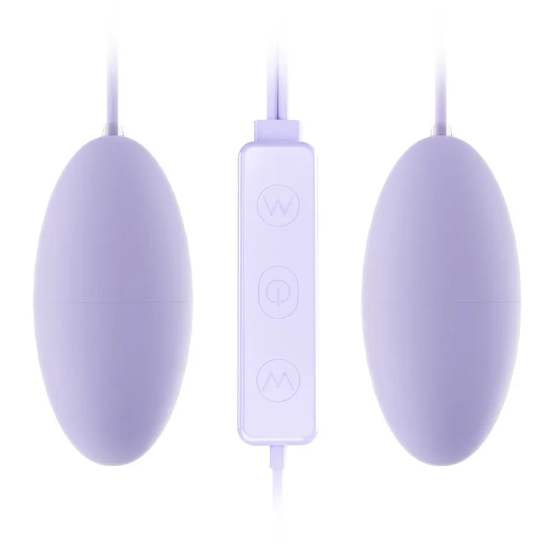 10 Frequency Double Vagina Balls Vibrator USB Silent Strong Shake In Front And Back For Foreplay Adult Fun Female Masturbation