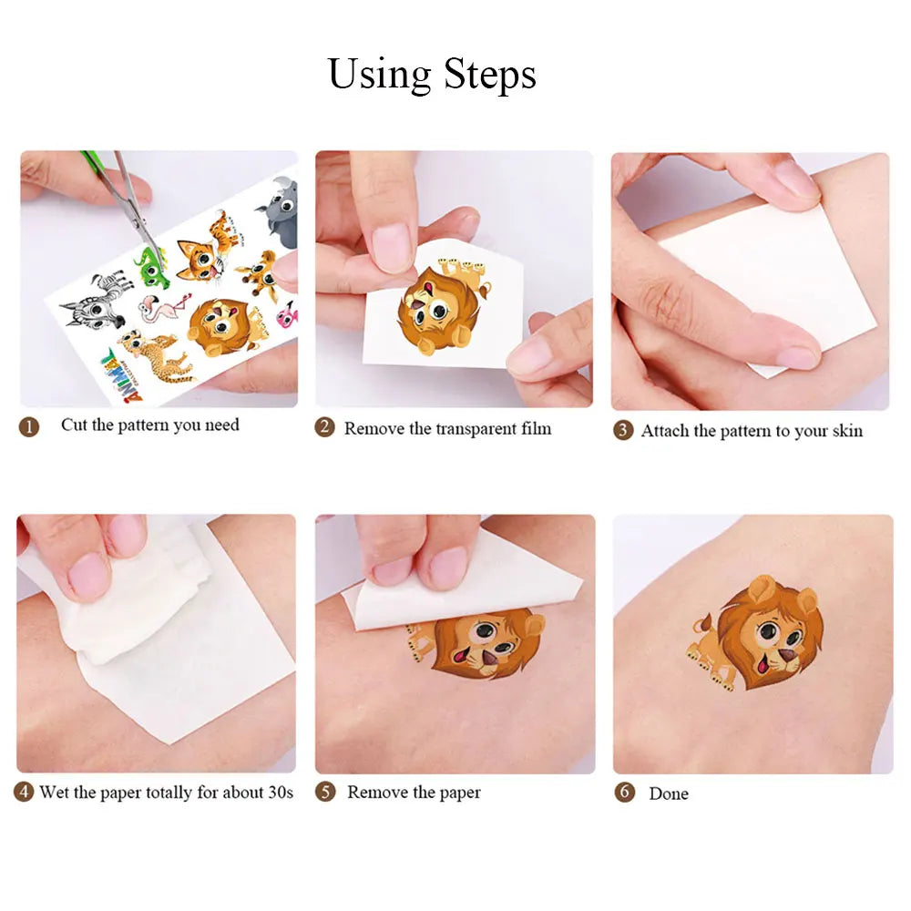 30Sheets Black Small Tattoo Stickers for Finger Flower Snake Moon Leaf Design Temporary Tattoos Fake Tattoo for Hand Body Decor