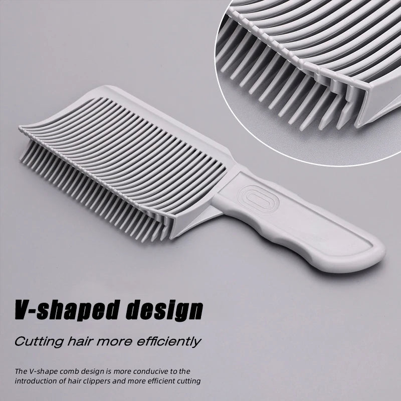 Hair Cutting Combs Professional Barber Clipper Blending Flat Top Hair Cutting Comb for Men Fading Comb Salon Styling Tool