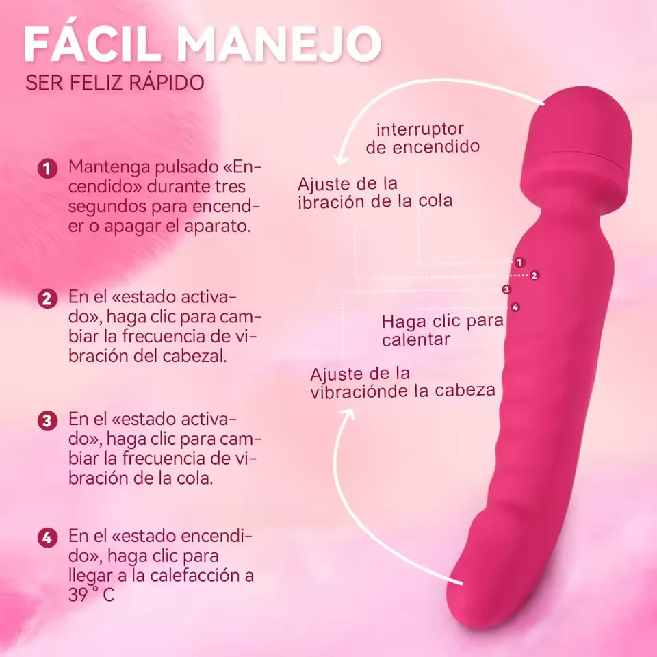Powerful Vibrator Dildos Wand for Women Clitoris Stimulator G Spot Vibrator for Women Vagina Massager Adult Sex Toys for Woman