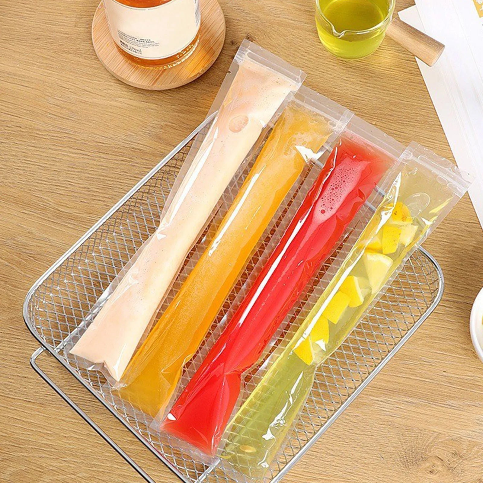 Diy Homemade Crushed Popsicle Disposable Popsicle Ice Bag Ice Bag Mold Food Grade Ice Creams Popsicle Ziplock Bag Storage Bag