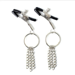1 Pair Metal Bondage Nipple Clamps Chain Nipple Clips Labia Clamps Slave BDSM Women Toys Adult Sex Games Vagina Labia Spreader