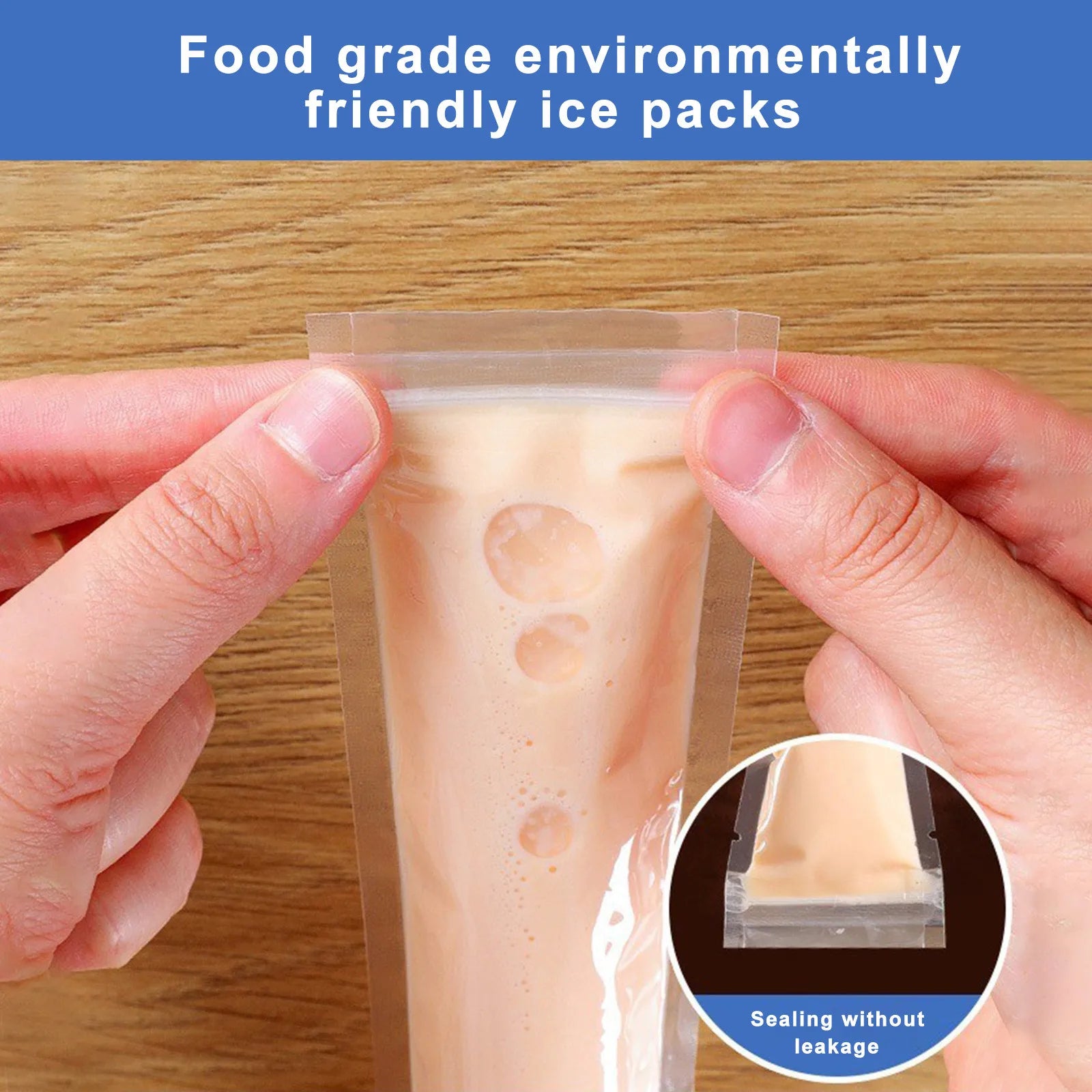 Diy Homemade Crushed Popsicle Disposable Popsicle Ice Bag Ice Bag Mold Food Grade Ice Creams Popsicle Ziplock Bag Storage Bag