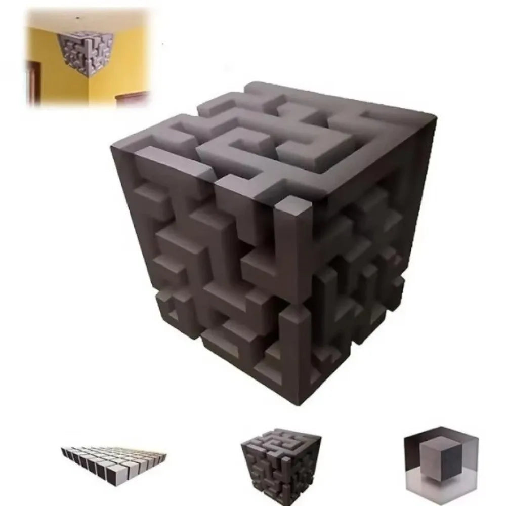 Gifts 3D Impossible Wall Art That Reshapes Reality Irregular Illusion Art Illusion Wall Decal DIY Home Decoration