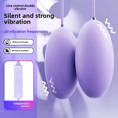 10 Frequency Double Vagina Balls Vibrator USB Silent Strong Shake In Front And Back For Foreplay Adult Fun Female Masturbation