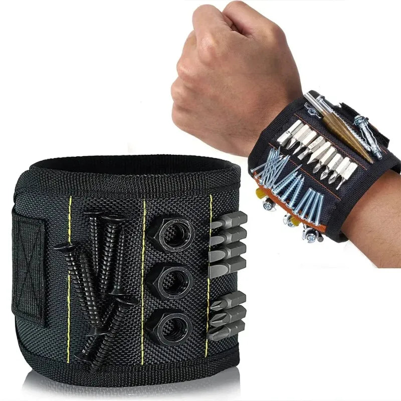 magnetic Powerful tool magnetic wristband - used to secure screws, nails, drill bits, and strong magnetic wrist tool kits parts